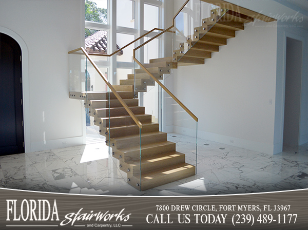 Glass Stairways in Ft Myers Florida