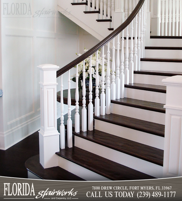 Wood Stairways in Ft Myers Florida