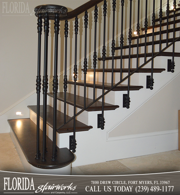 Wood and Metal Stairways in Marco Island Florida