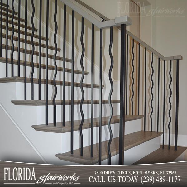 Stairway Metal Spindles in Sanibel Island Florida